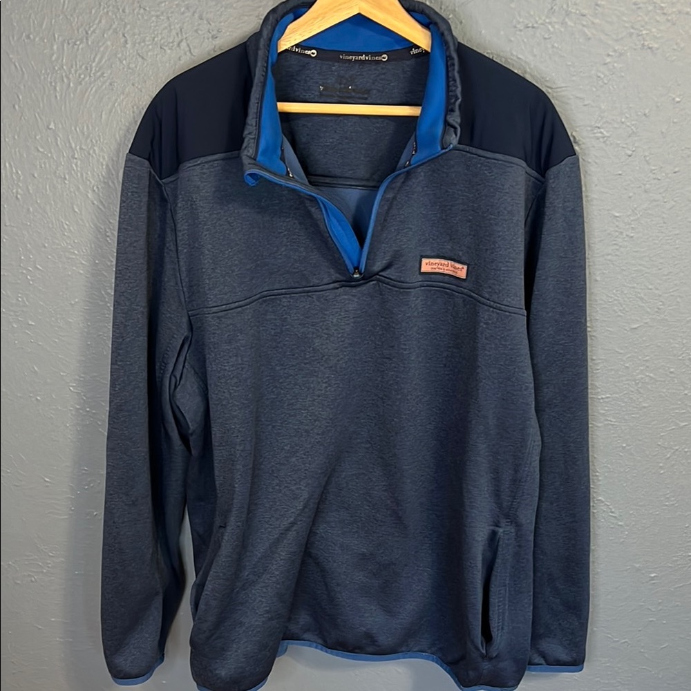 Navy and Blue Pullover Shep Shirt